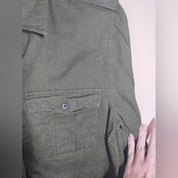 Ralph Lauren Denim & Supply Top RL Expedition Roll Tab Cotton Button Down - Picture 13 of 15